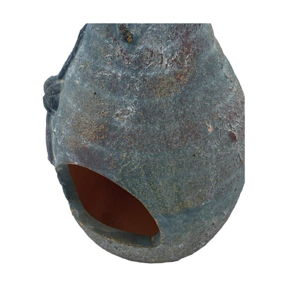 Dragonfly Tabletop Mini Chiminea Handmade Hand Painted Ceramic Tealight Holder - Picture 13 of 13